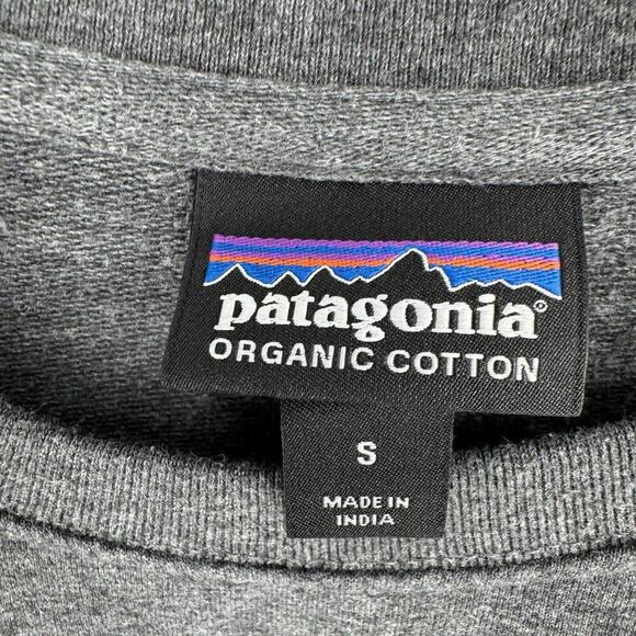 Patagonia sweatshirt womens small S gray organic cotton gorpcore hiking camping - Picture 6 of 7